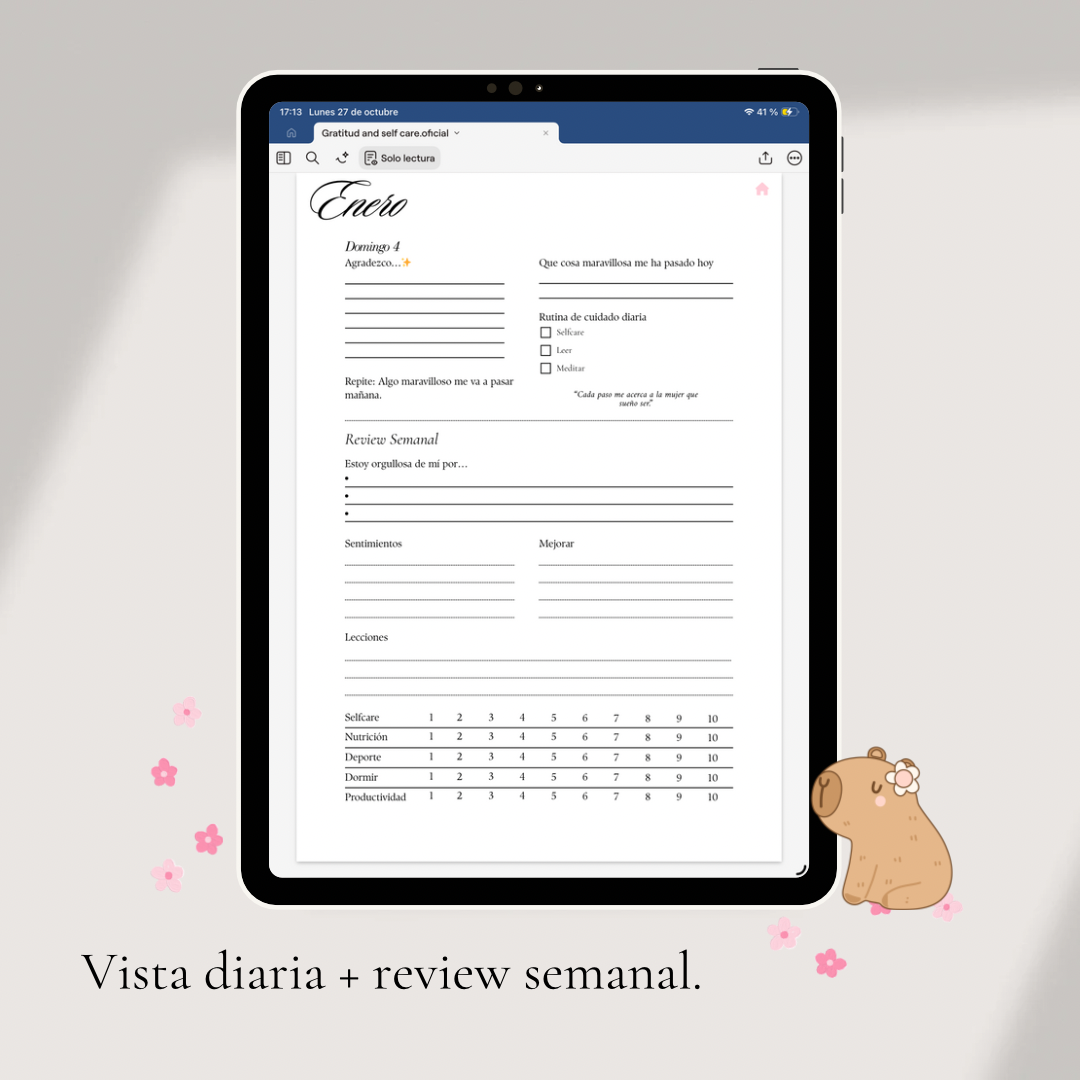 Diario de Agradecimiento Gratitud & Selfcare 2026