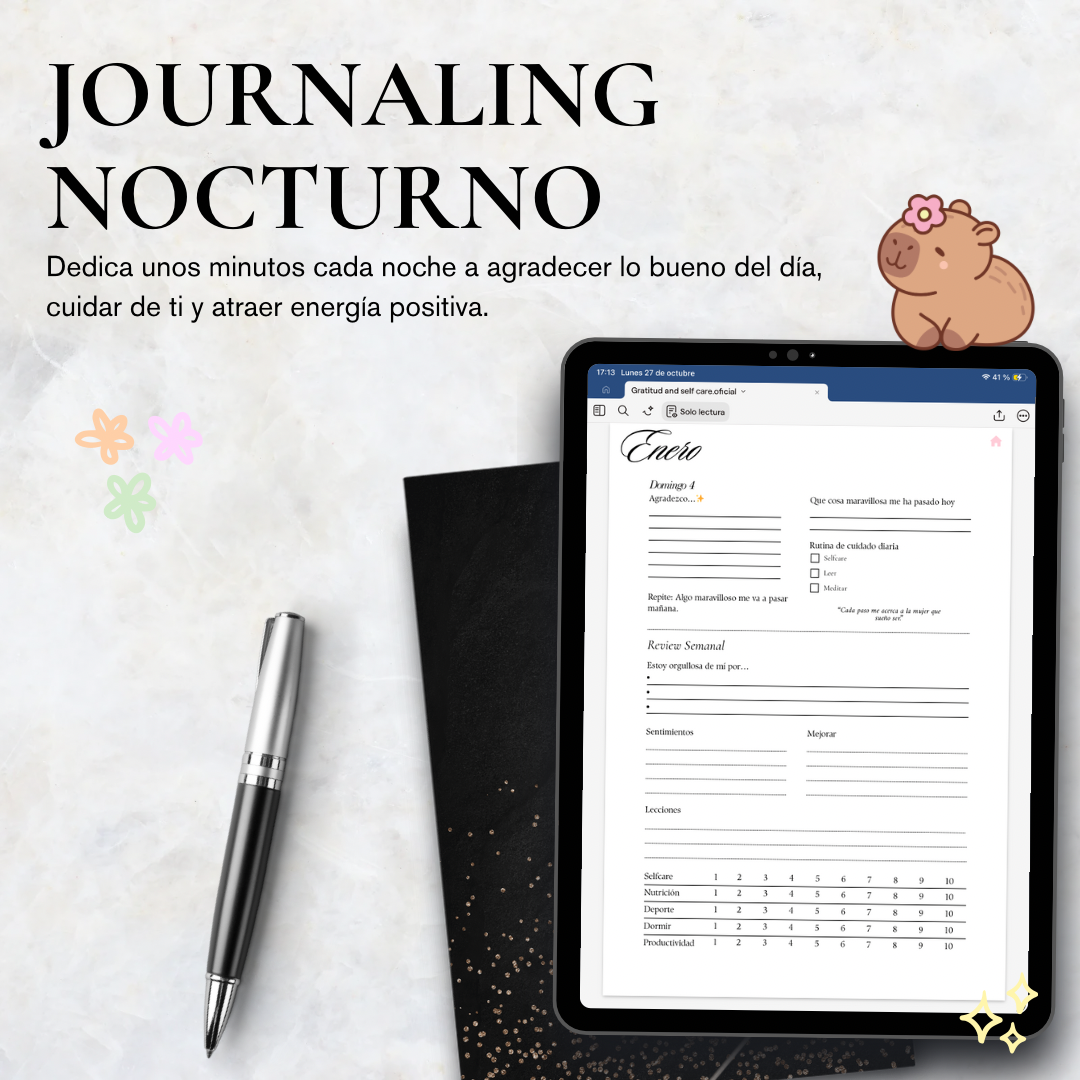 Diario de Agradecimiento Gratitud & Selfcare 2026
