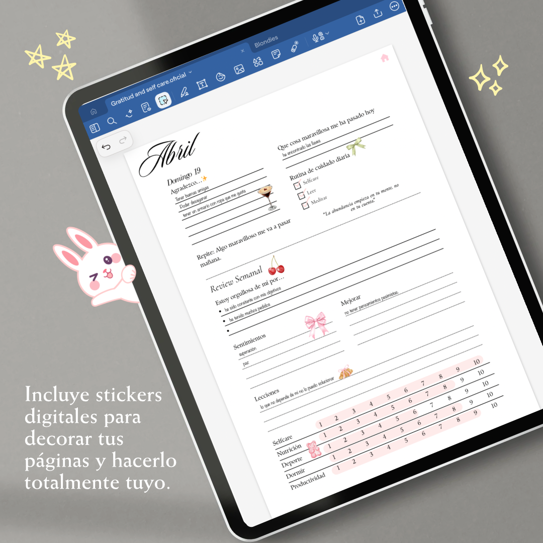 Diario de Agradecimiento Gratitud & Selfcare 2026